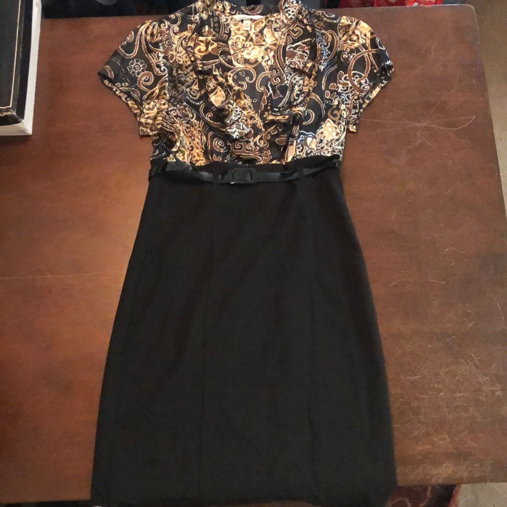Paisley belted dress